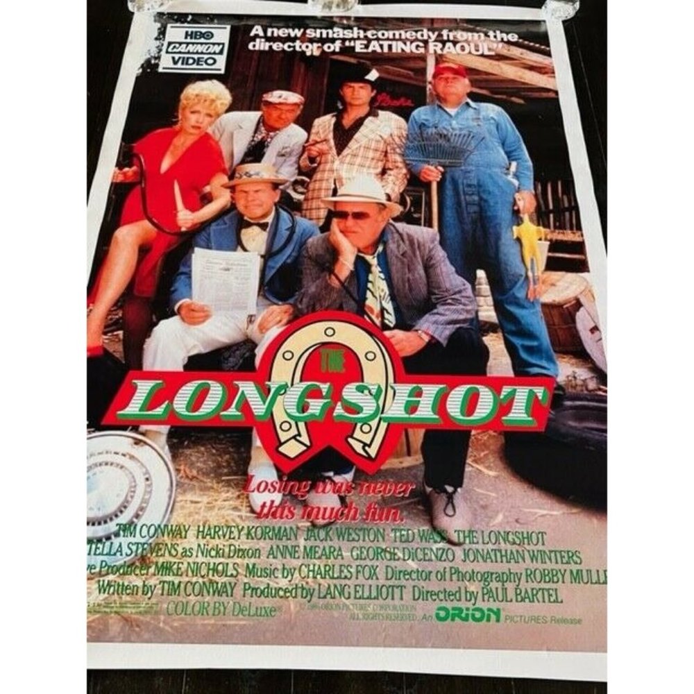Movie Theater Cinema Poster vtg Lobby Card 1986 The Longshot Tim Conway Korman